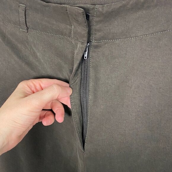 NWT J Jill Tencel Wide Leg Trousers Walnut Brown Size 18 New With Tags High Rise - Picture 4 of 12